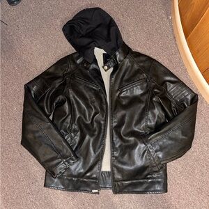 Men’s Leather Moto Jacket